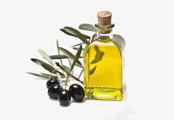 瓶装橄榄油小清新包装素材