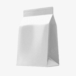 白色手绘包装纸袋素材
