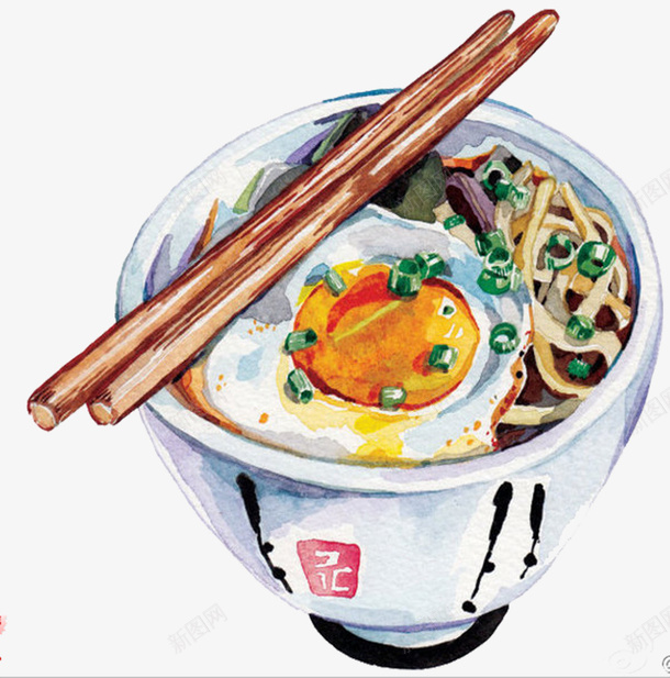 手绘鸡蛋面矢量图eps免抠素材_88icon https://88icon.com 手绘 插画 食物 鸡蛋面 矢量图