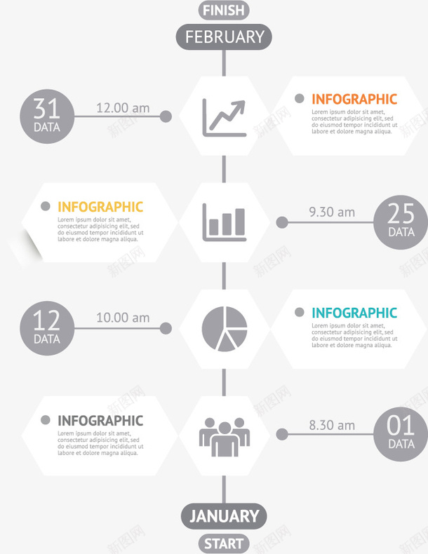 灰色图表矢量图eps免抠素材_88icon https://88icon.com 商务 图标 图表 数据 矢量图