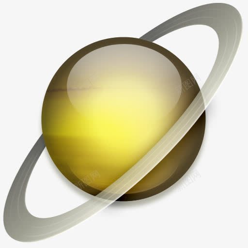 行星土星png免抠素材_88icon https://88icon.com 卡通土星 土星 太阳系 行星