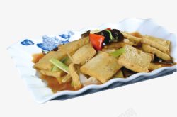 家常豆腐热菜香喷喷的虎皮豆腐素材
