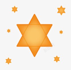 宗教六角星素材