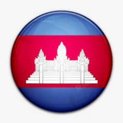 Cambodia国旗的柬埔寨worldflagicons图标高清图片