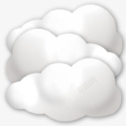 白色卡通云朵装饰素材