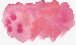 粉色爱心形状水彩创意图案素材
