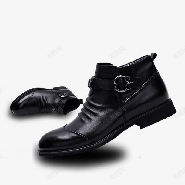 产品实物黑色皮鞋png免抠素材_88icon https://88icon.com 产品实物 皮鞋 黑色