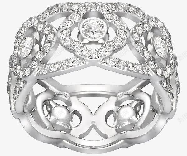 施华洛世奇首饰白金色戒指png免抠素材_88icon https://88icon.com 产品实物 女式