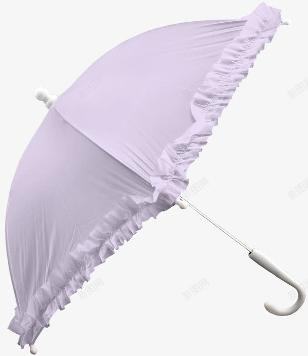 蕾丝边小伞png免抠素材_88icon https://88icon.com 伞 伞把 手绘 淡紫色 简图 蕾丝边