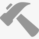 镂空锤子hammer图标图标