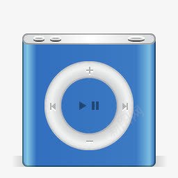 苹果iPod纳米蓝色苹果节日图标图标