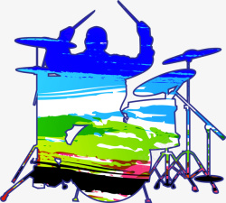 卡通手绘摇滚人物素材