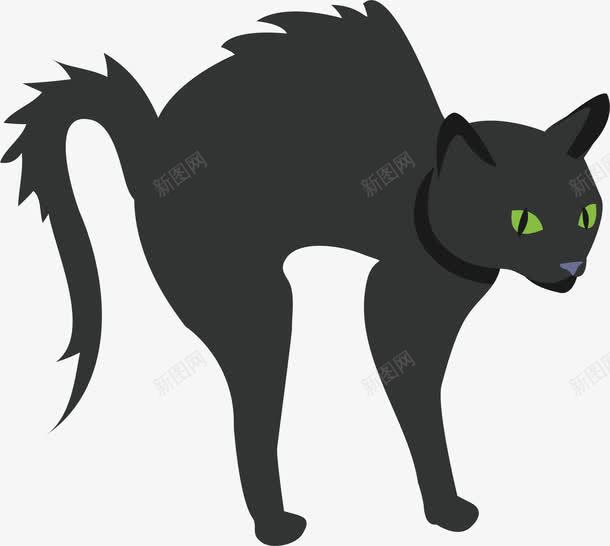 受到惊吓的黑猫png免抠素材_88icon https://88icon.com 受到惊吓 受到惊吓的猫 炸毛 炸毛猫 炸毛黑猫 矢量png 黑猫