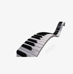 黑白钢琴键素材
