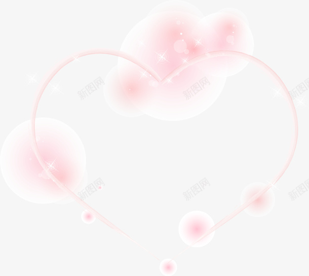 粉色心形装饰图案矢量图ai免抠素材_88icon https://88icon.com 图案 心形 粉色 装饰 矢量图