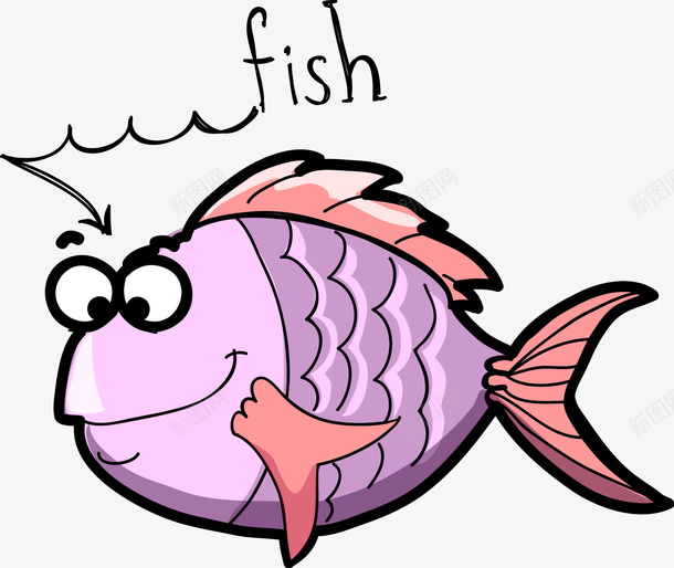 一条鱼png免抠素材_88icon https://88icon.com 动物 卡通 海洋生物 游鱼 粉色