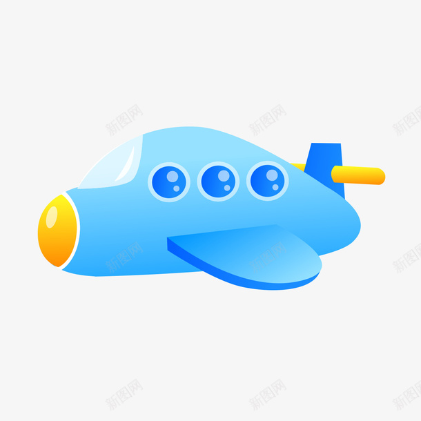 蓝色飞机模型png免抠素材_88icon https://88icon.com 蓝色 蓝色飞机 飞机图片 飞机模型