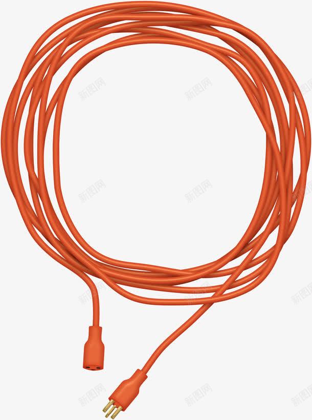 缠绕成圆形的红色电线png免抠素材_88icon https://88icon.com 圆形 电线 红色 缠绕