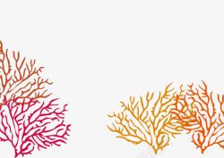 红色海洋珊瑚植物素材