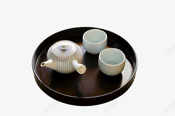 白瓷茶具png免抠素材_88icon https://88icon.com 托盘 茶具 茶壶 茶文化 茶碗