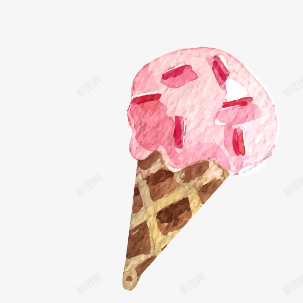 卡通粉红色的甜筒食物矢量图ai免抠素材_88icon https://88icon.com 冰淇淋 卡通 甜筒 粉红色 食物设计 矢量图