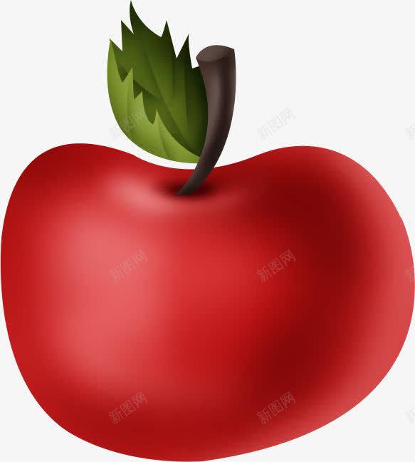 红色卡通苹果png免抠素材_88icon https://88icon.com 卡通苹果 漂亮瓶盖 红色苹果 苹果