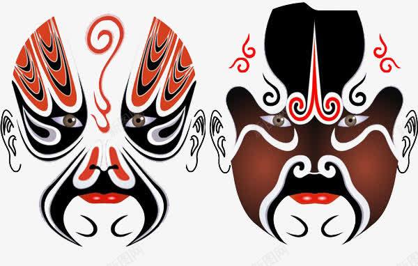 彩色脸谱png免抠素材_88icon https://88icon.com 剧京剧中国国粹脸谱传统彩色脸谱宗黑虎宗候虎