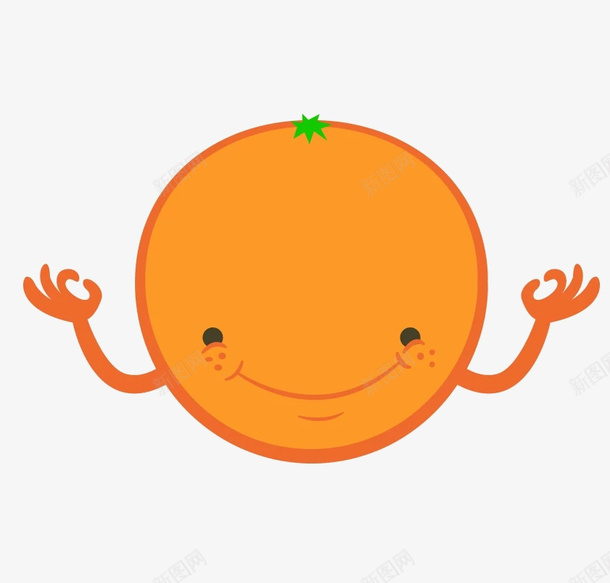 卡通小橙子png免抠素材_88icon https://88icon.com 卡通 可爱 小橙子 水果