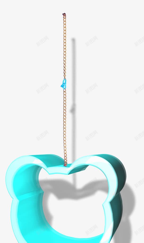 铁链蓝色框png免抠素材_88icon https://88icon.com 蓝色框 金属链 铁链 链子