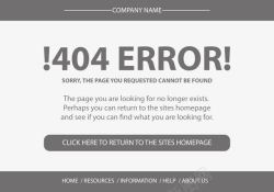 出错404网页矢量图素材