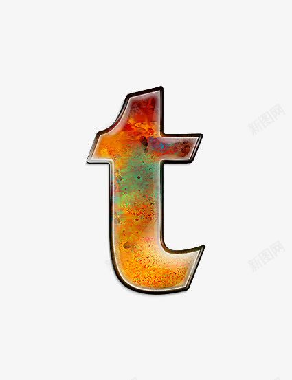 油彩肌理字母tpng免抠素材_88icon https://88icon.com 创意数字 小清新 油彩肌理字母数字