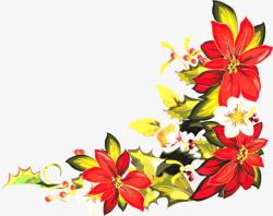 花朵艳丽红色节日素材