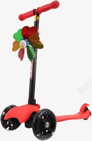 滑板车红色儿童车素材