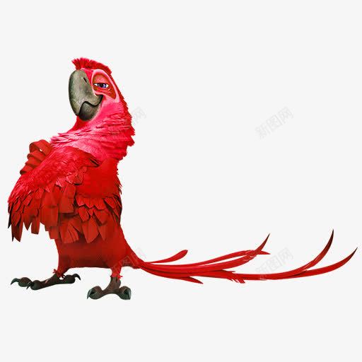 红色鹦鹉装饰图案png免抠素材_88icon https://88icon.com 免抠PNG 红色 装饰图案 鹦鹉