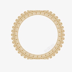 古典圆圈花纹素材