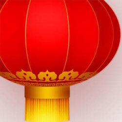 2017新年喜庆大红灯笼素材