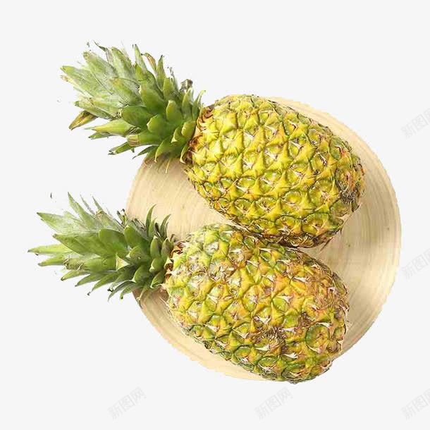 两只菠萝png免抠素材_88icon https://88icon.com 两只菠萝图 水果 鍱子装着的菠萝
