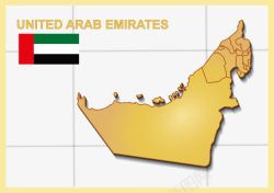 阿拉伯国家地图素材