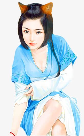 可爱的猫耳朵女孩png免抠素材_88icon https://88icon.com 可爱 女孩 耳朵