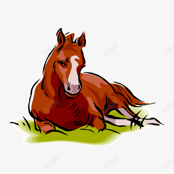 卡通可爱小动物装饰动物头像png免抠素材_88icon https://88icon.com 动物可爱 卡通动物 卡通可爱小动物装饰设计动物头像马免费下载 小清新海报设计 手绘动物头像 萌萌哒的小动物 装饰卡通 马