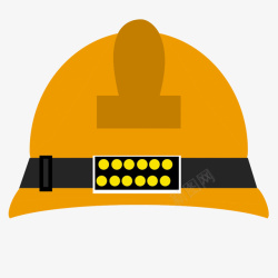 黄色灯饰帽子安全帽素材