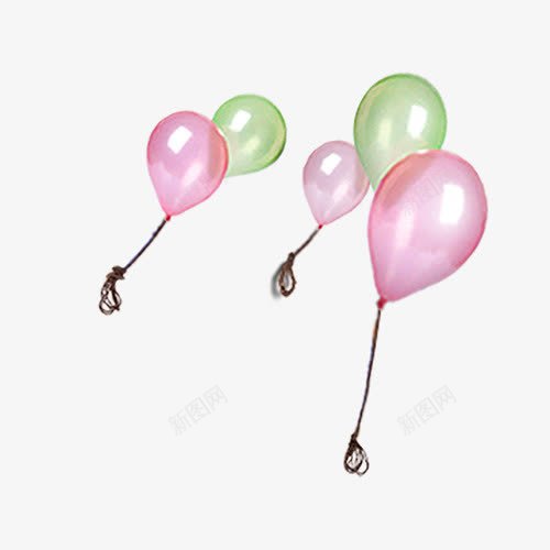 绑线飞起的粉色透明气球png免抠素材_88icon https://88icon.com 粉色 绑线 透明气球 飞起