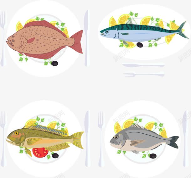 营养美味鱼png免抠素材_88icon https://88icon.com 健康饮食 白肉 矢量素材 美食 营养 鱼类