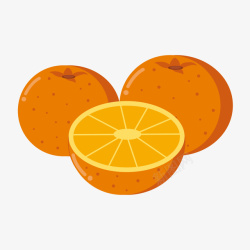 橙子水果免费矢量图素材