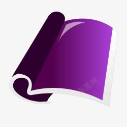 紫色黑色渐变书本质感素材