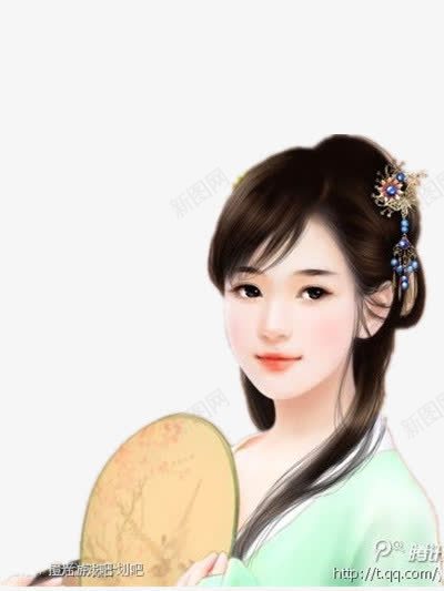 思念绿色美女古风手绘png免抠素材_88icon https://88icon.com 古风 思念 手绘 绿色 美女