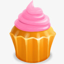 粉色小蛋糕蛋糕奶油Cakeicons图标图标