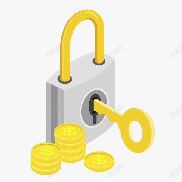 手绘金币钥匙图形png免抠素材_88icon https://88icon.com 手绘 手绘金币钥匙图形 金币 钥匙图形