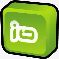 免抠素材手绘绿色电脑图标图标