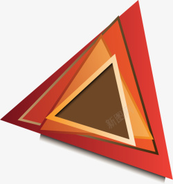 不规则三角形矢量图素材